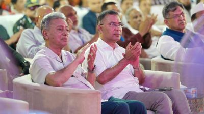 PM visits JM Sen Hall Puja mandap in Chattogram