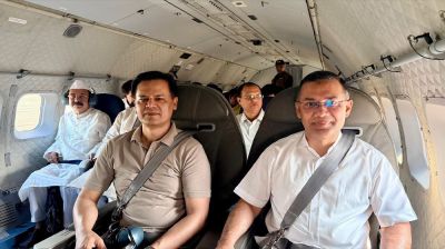 Tarique Rahman leaves for Rangpur on military aircraft