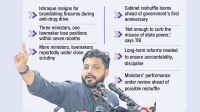 Ishraque resigns, a strong warning for others
