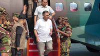 PM reaches Saidpur to visit Durga Puja mandaps in Rangpur