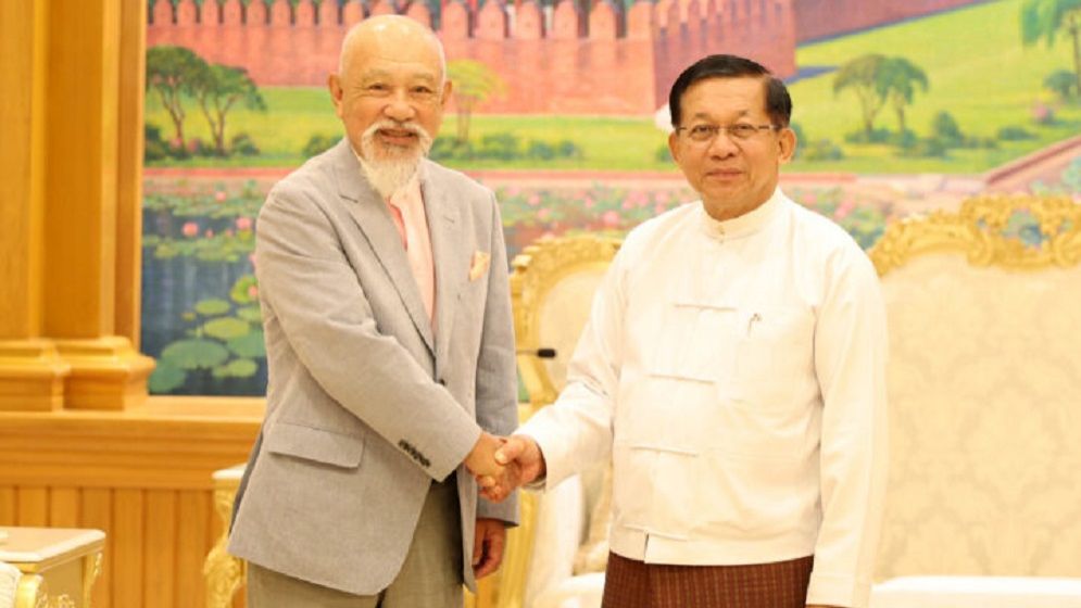 Japan envoy Sasakawa meets Myanmar's Min Aung Hlaing