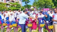 State Minister Shahe Alam donates bicycles to 548 schoolgirls on Zaima’s birthday