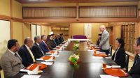 PM attends dinner hosted by Nippon Foundation chairman in Tokyo
