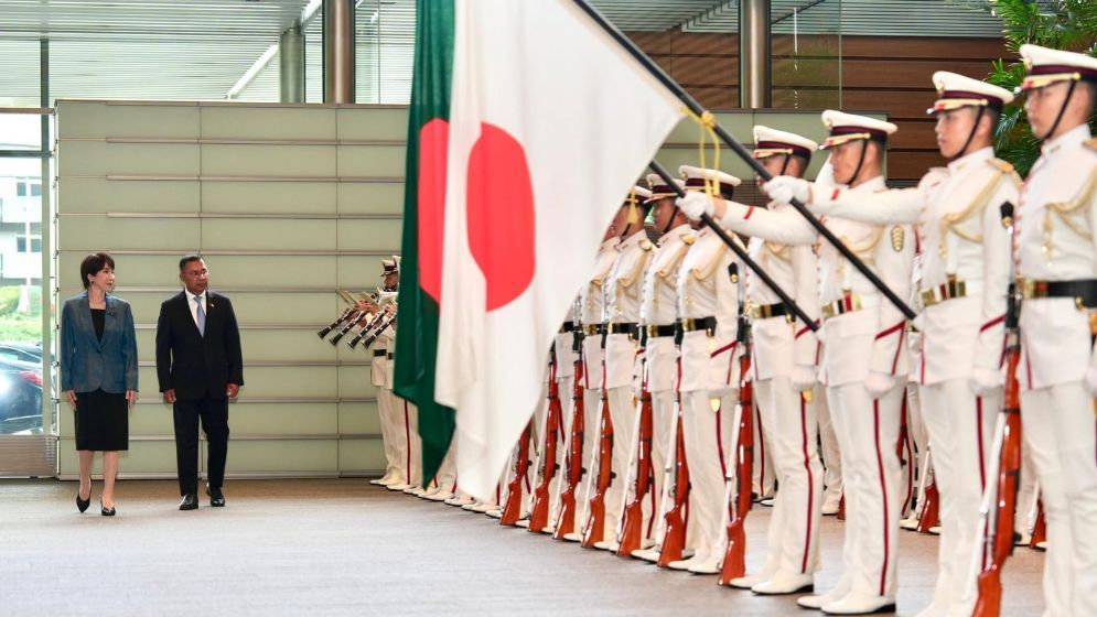 Tarique Rahman accorded warm welcome at Japanese PM’s Office