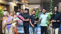 Families of 10 newborns get tree saplings in Jamalpur