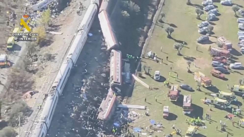Two high-speed trains collide in Spain, at least 30 dead