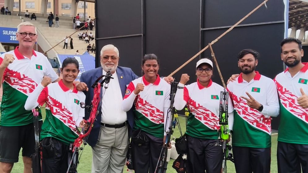 Bangladesh women clinch compound team gold