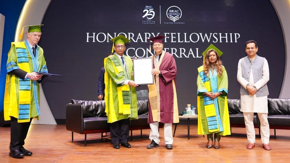 BRAC University confers honorary fellowship on Australian philosopher Peter Singer