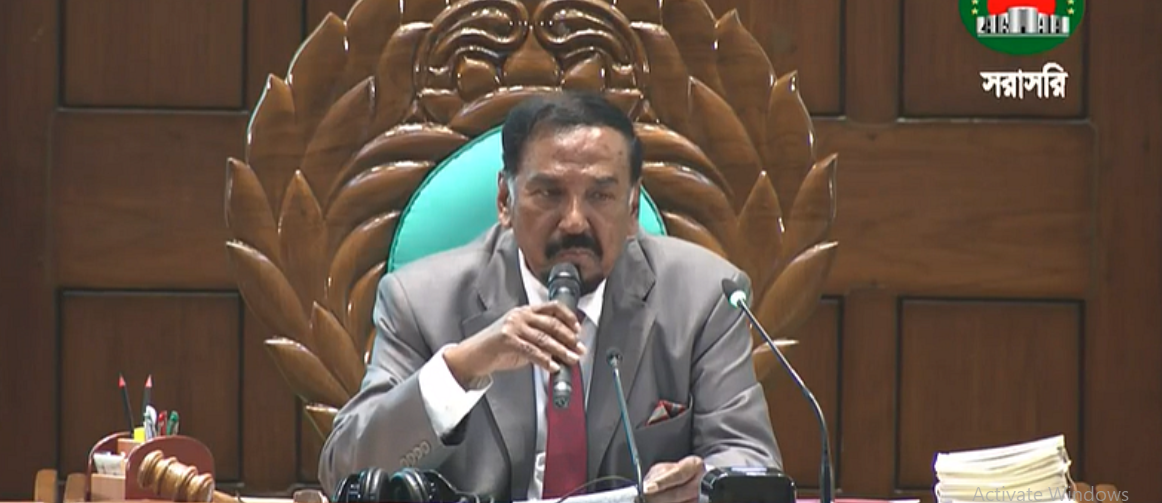 Speaker Hafiz Uddin announces Parliament break for Zuhr Prayers